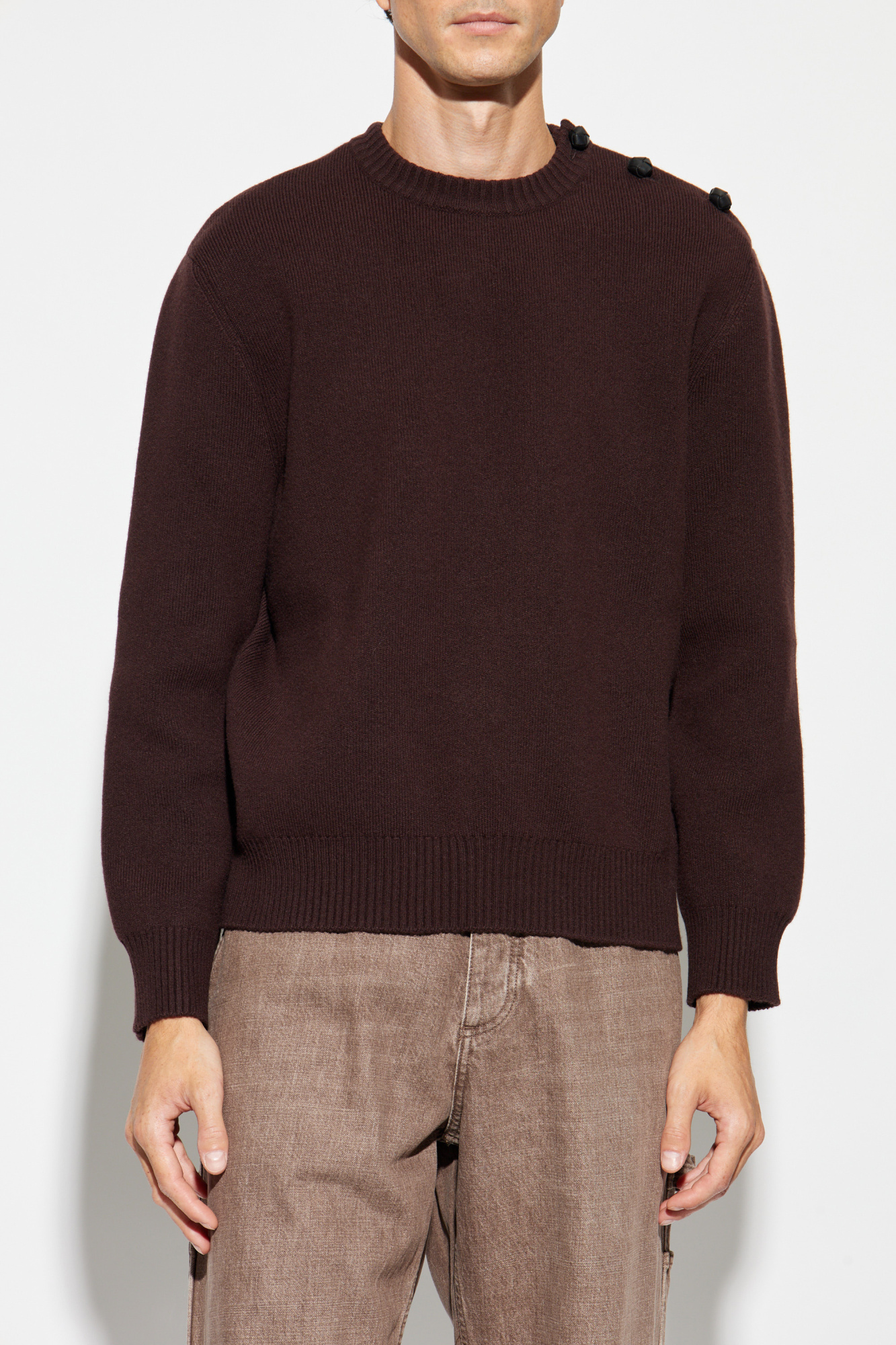 Bottega Veneta Sweater with buttons on the shoulder | Men's | Vitkac